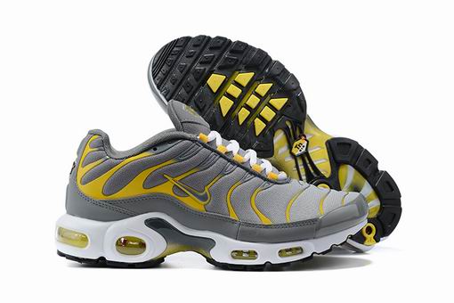 Nike Air Max Plus Tn Men's Running Shoes Grey Yellow-47